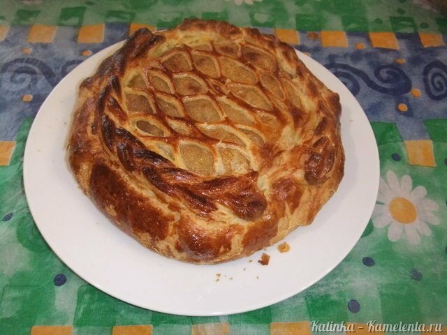 Рецепт курника из слоеного теста с курицей