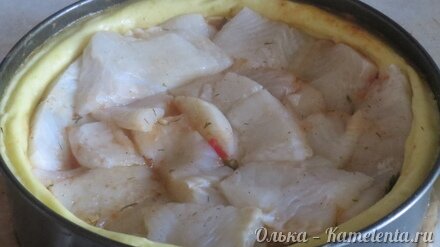 Приготовление рецепта Рыба с овощами в картофельной тарелке шаг 16