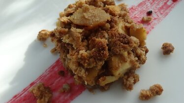 Рецепт Яблочно-грушевый пирог из запечённых мюсли